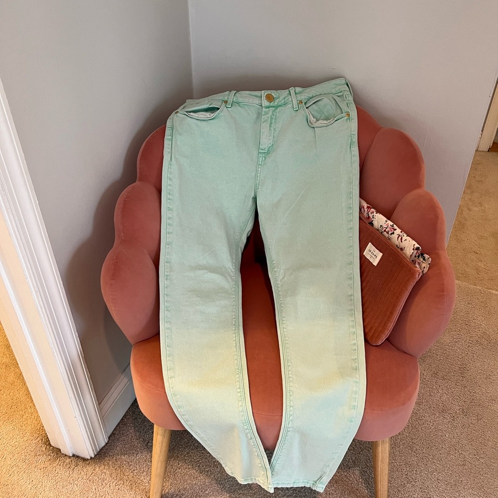 TopShop Jamie Moto Skinny Jean-Seafoam